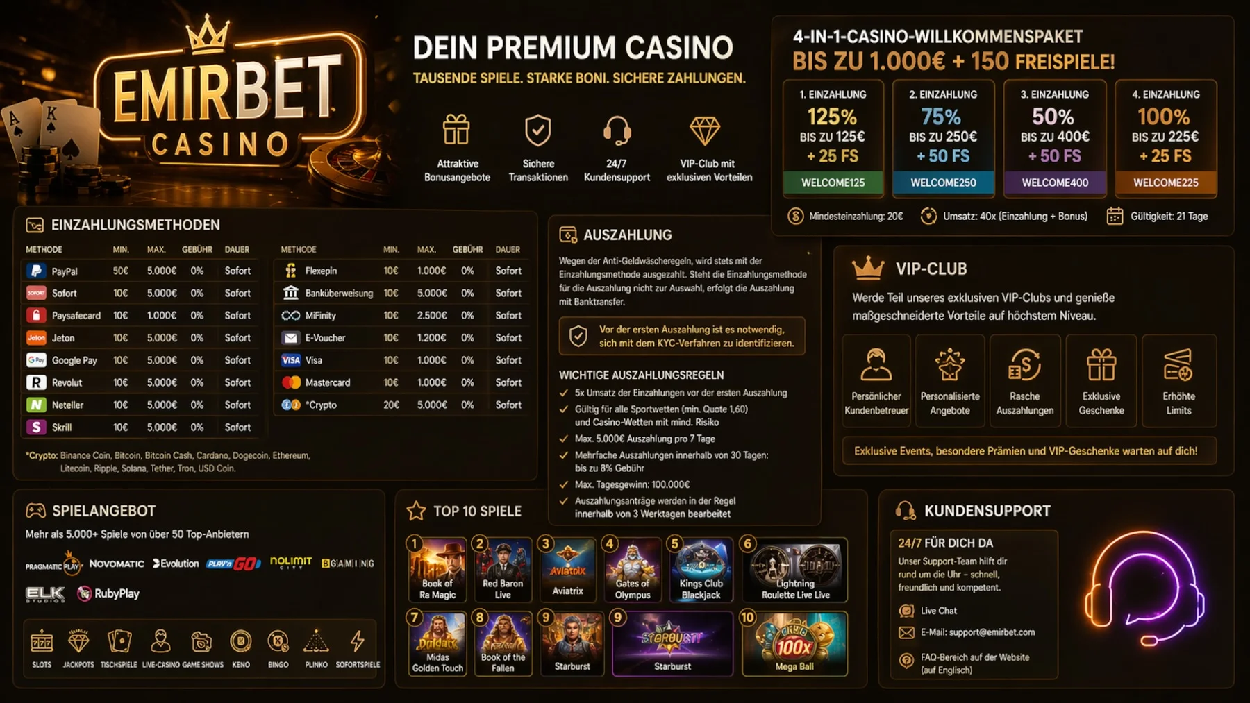 EmirBet Casino Infografik