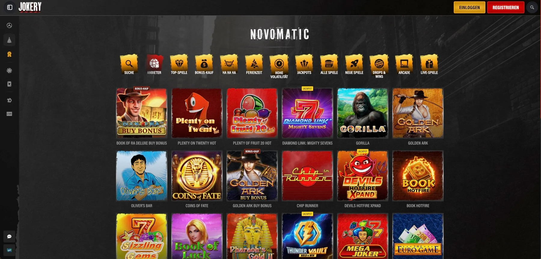 Jokery Casino Novoline